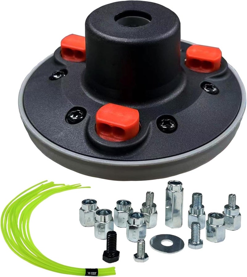SIMUSI Store Universal Weed Eater Head, Easy Load String Trimmer Head Replacement Weed Wacker Head for Echo, Ego, Dewalt, Stihl, and Husqvarna, Includes 12pcs 1FT-0.095" Trimmer Line - Image 1